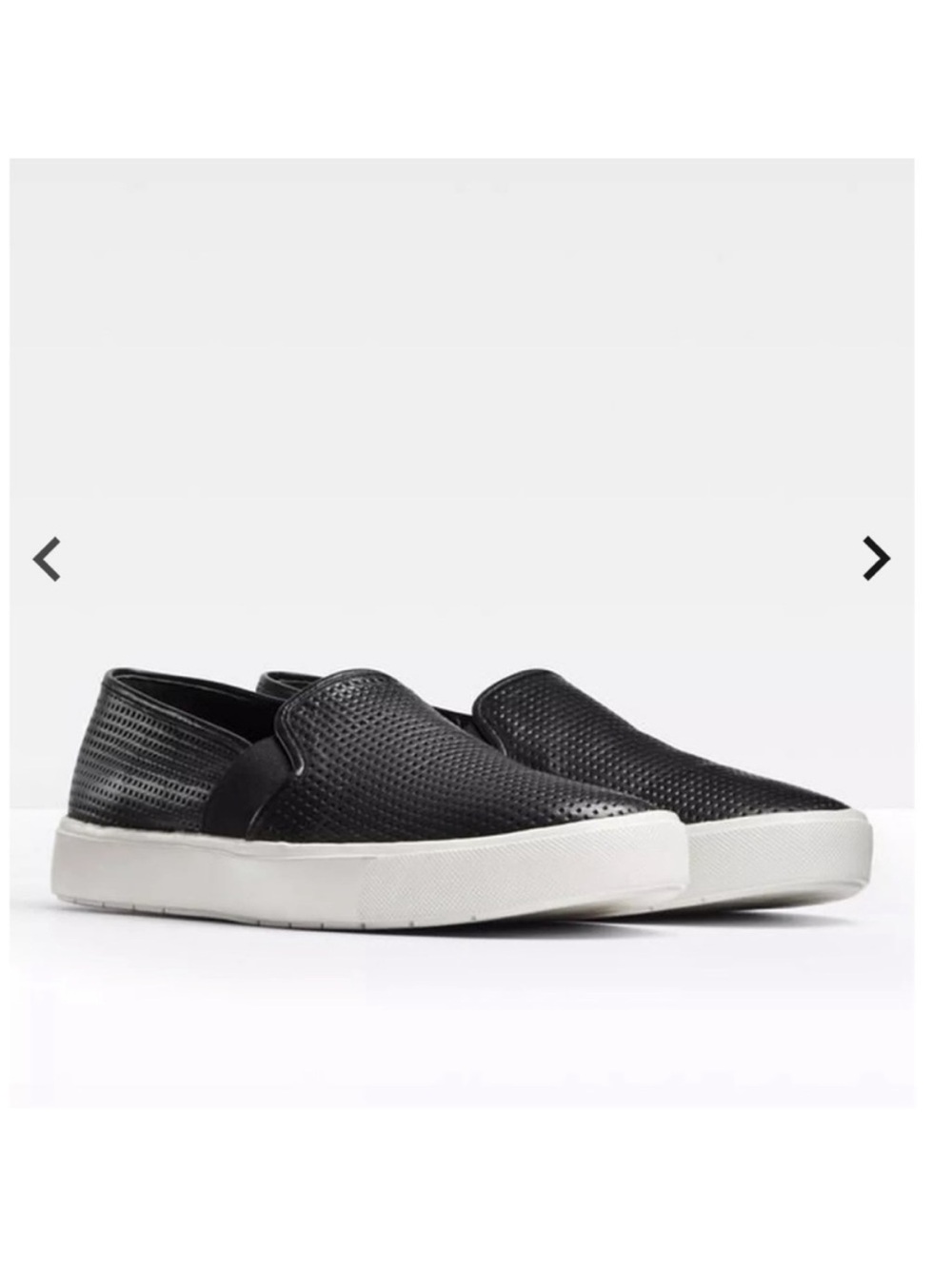 Vince Perforated Leather Blair Sneaker black size 8